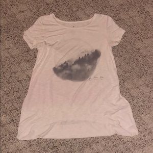 High-Low graphic top